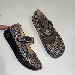 ALEGRIA $140 Womens 35 / 5.5 Paloma Mary Jane Colorful Rainbow Comfort Shoe Bin8